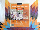 Nu Trendz Native American 4 Pc Queen Sheet Set White Lodge Southwest Starburst