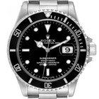 1989 Men s Rolex 40mm Vintage Submariner Oyster Date Steel Watch W black Dial 
