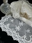 Vintage Nylon Organza Lace Dresser Scarf Set 3 Piece
