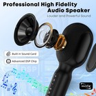 Wireless Bluetooth Karaoke Microphone  5-in-1 Portable Handheld Mic With Led    