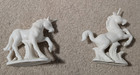 Lot Of 2 Vintage White Unicorn Statue Figurine  Porcelain  Asahi  Japan