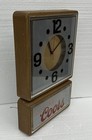 Vintage 1980s Coors Beer Clock Light Mountains Bar Mancave Advertising - Works