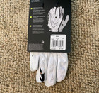 Nike Vapor Knit Football Gloves Magnigrip Grip Cj9343-102 White  74 Men s Medium