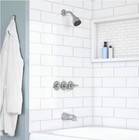 Glacier Bay Aragon 3-handle 1-spray Tub And Shower Faucet 1 8 Gpm  Chrome  Valve
