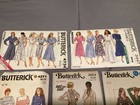 Vintage 1980s Butterick Sewing Patterns Dresses Caftans Maxi Pants Robes Suits