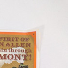 1977 Vermont Spirit Of Ethan Allen Train Tour Vintage Travel Brochure - Misprint