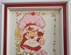 Strawberry Shortcake Vintage 1980 s Framed Print Wall Decor For Girls 10  X 12 