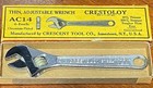 Vintage 4  Crescent Wrench In Box Ac14 Crestoloy Steel Chromium Plated Near Mint