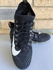 Nike Alpha Menace Men   s Cleats Black Size 10 Sports Football Shoes