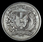 1939 Dominican Republic Un Peso Silver Libertad Coin  5 Key Date Low Mintage 15k