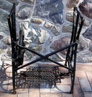White Usa Treadle Sewing Machine Cast Iron Rolling Table Base Legs Industrial