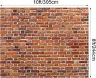 10x8ft Red Brick Wall Backdrop For Photoshoot Polyester Fabric Brick Backdrop   