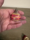 Antique German Figural Glass Christmas Ornament Lot  Santa And Ball Read See