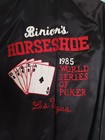 Vtg Bobbis Emb Inc Binions Casino Satin Jacket World Series Of Poker Las Vegas L