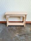 Dollhouse Miniature Hall Or Side Table Unfinished 1 12 Scale Wood Furniture