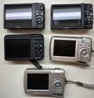 Lot Of 5x Vintage Assorted Digital Compact Cameras Nikon Pentax  read Desc 