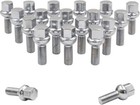 20 Pcs M12 X 1 5 12 X 1 5 Thread Ball Seat Lug Bolt Chrome Finish 28mm Shank
