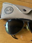 Vintage Ray-ban Aviator Outdoorsman Sunglasses Wrap Around Black 
