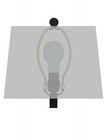 White Pleated Empire Fabric Lamp Shade E26 Spider Fitter 10in X 6in