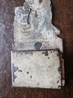 Antique Advertising Tin Metal Litho Match Holder Safe-vulcan Clipper Plows