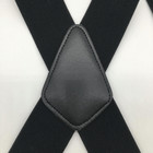 Mens Braces Suspenders Black 50mm X Back Heavy Duty Biker Snowboard Trousers