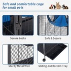 4 Tier Steel Deluxe Small Animal Pet Cage For Guinea Pig Ferret Little Rabbit