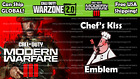 Cod Mw3 Call Of Duty Modern Warfare 3 Chef s Kiss Emblem Send Offer