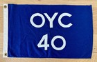 Vintage Yacht Club    oyc 40    Flag 10 5  X 17 5  Blue   White