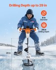 Vevor Electric Ice Fishing Auger With 8  Ice   Earth Drill Bit 4ah 20v Battery