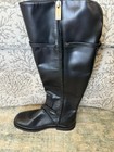 Sarto Ainsley Knee High Black Leather Boots  Women s Size 8  Riding Style  New