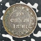 1896 Newfoundland 20 Cents Lot jm1524 Silver  Nice 