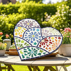 Iridescent Glass Mosaic Tiles For Crafts Bulk 200g Broken Mosaic Glass Pieces Fo