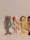 Vintage Bendy Bendable Rubber Toy Figures 4    Mixed Lot Of 12