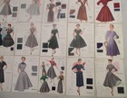 24 Original 1950s Fashion Frocks Salesman Samples