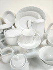 Sheffield Bone White Swirl Replacement China Plates Bowls Cups   More     You Pick