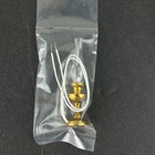 Vintage Dollhouse Miniature Artisan Clare Bell Brass Electric Hurricane Lamp 2 
