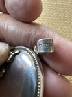 Vintage Silver Pendant Photo Victorian Rare Passes Magnet Test
