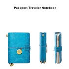 Refillable Leather Journal  Handmade Blue Leather Notebook With Bookmark For    