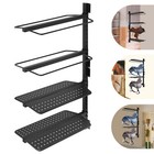 4 Tier Saddle Storage Rack  Wall Mounted Saddle Rack  Saddle Rack Black New