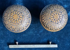 Antique Pair Victorian Brass Kenton Lock Company Door Knobs Circa 1892 H-30300