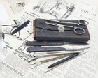 Antique Surgical Tiencken Folding Scalpel Set Medical Instrument Civil War