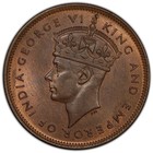 British Mauritius 1945 George Vi Five Cents 5 Cents  Pcgs Ms 65  500 000 Mintage