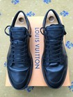 Louis Vuitton Trainer Sneaker Shoes Black Damier Canvas Line Up Mens Uk 10 Us 11