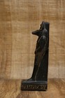 Anubis Egyptian Statue Black Stone Decor   Handmade Gold Ancient God Figurine