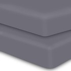  2-pack Baby Fitted Crib Sheets - Soft Breathable Microfiber Toddler Nursery 