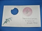 Vtg 1950 s  a Wedding Gift  Die Cut Mini Embossed Card Unused W env