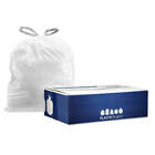 Plasticplace 6 Gallon Drawstring Trash Bags - White  Case Of 200 Bags