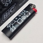 Bic Disposable Lighters 45 Pack Black Geometric Pattern Red Tip Bulk Value Lot