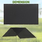 Chicken Coop Cover Uv 70  Shade Cloth For Summer 11  5 X 6  6 Ft Black Chicke   