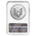 2019-w Burnished  1 American Silver Eagle Ngc Ms69 Brown Label